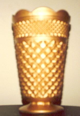 Gold Coating on glass vase